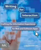 book Writing for Interaction: Crafting the Information Experience for Web and Software Apps