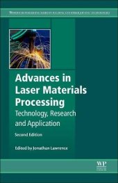 book Advances in Laser Materials Processing: Technology, Research and Applications