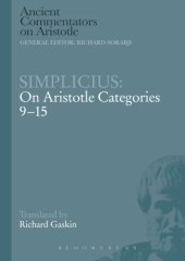 book On Aristotle Categories 9-15