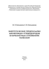 book Энергетические предпосылки аккумуляции углеводородов в карбонатных отложениях палеозоя