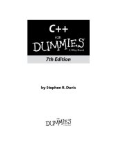 book C++ for Dummies