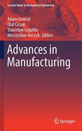 book Advances in Manufacturing