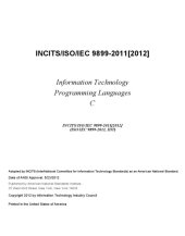 book INCITS/ISO/IEC 9899-2011[2012] - Programming Languages - C