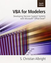 book VBA for Modelers: Developing Decision Support Systems