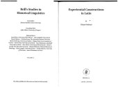 book Experiential Constructions in Latin