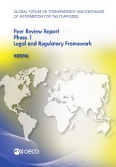 book Kenya 2013 : phase 1: legal and regulatory framework