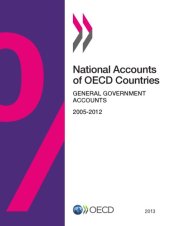 book National Accounts of OECD Countries, General Government Accounts 2013.