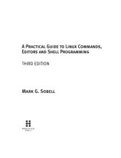 book Practical Guide to Linux Commands, Editors and Shell Programming