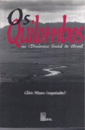 book Os quilombos na dinâmica social do Brasil