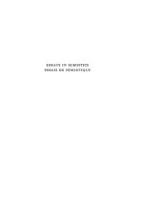 book Essays in Semiotics / Essais de sémiotique