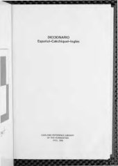 book DICCIONARIO Español-Cakchiquel-Inglés