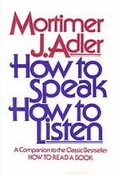 book How to speak, how to listen