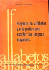 book Proyecto de alfabetos y ortografías para escribir las lenguas mayances