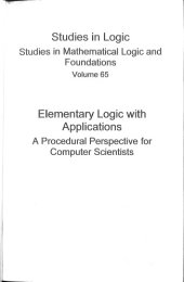 book Elementary Logic with Applications-A Procedural Perspective for Computer Scientists