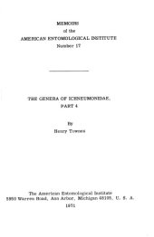 book The Genera of Ichneumonidae