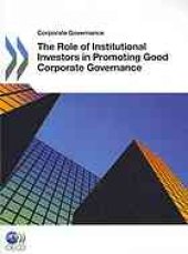 book Role of Institutional Investors in Promoting Good Corporate Governance.