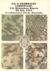 book SS & Wehrmacht Camouflage. U.S.Richardson Report, 20 july, 1945