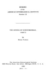 book The Genera of Ichneumonidae