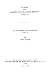 book The Genera of Ichneumonidae