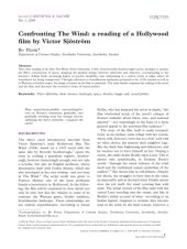 book Confronting The Wind: a reading of a Hollywood film by Victor Sjöström