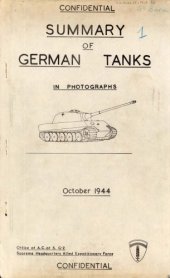 book Summary of German Tanks in Photographs