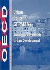 book Urban policy in Germany : towards urban substainable development