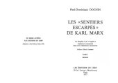 book Les « sentiers escarpés » de Karl Marx