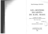 book Les « sentiers escarpés » de Karl Marx