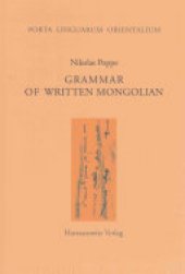 book Grammar of Written Mongolian