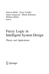 book Fuzzy Logic in Intelligent System Design. Theory and Applications