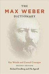 book The Max Weber dictionary : key words and central concepts