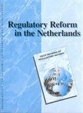 book Regulatory reform in the Netherlands 1999