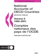 book National accounts of OECD countries. Volume II, Detailed tables = Comptes nationaux des pays de l’OCDE. Volume II, Tableaux détaillés.