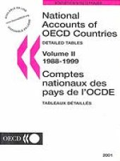 book National Accounts of OECD Countries 2001, Volume II, Detailed Tables.