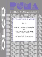 book Wage determination in the public sector: a France