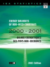 book Energy Balances of Non-OECD Countries 2000-2001