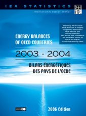 book Energy balances of OECD countries 2003-2004 = Bilans énergétiques des pays de l’OCDE 2003-2004.