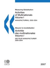 book Measuring globalisation : activities of multinationals = Mesurer la mondialisation : activités des multinationales.