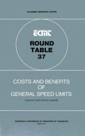 book Costs and benefits of general speed limits : (maximum and minimum speeds).