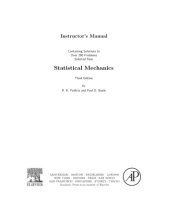 book Instructor’s Manual - Statistical Mechanics