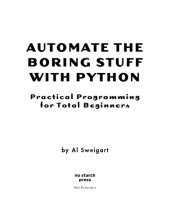 book Automate the Boring Stuff with Python