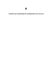 book Fatores que interferem no desempenho das escolas : analisando sistemas escolares através do prisma do PISA 2000.