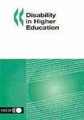 book Disability in Higher Education