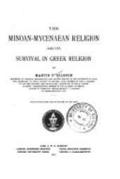 book The Minoan-Mycenaean religion and its survival in Greek religion