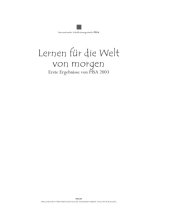 book Lernen für die Welt von morgen [1] Erste Ergebnisse von Pisa 2003