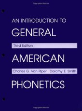 book An Introduction to General American Phonetics