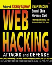 book Web Hacking: Attacks and Defense