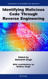 book Identifying malicious code through reverse engineering