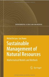 book Sustainable Management of Natural Resources: Mathematical Models and Methods 