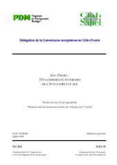 book Écoloc - Gérer l’économie localement en Afrique - Evaluation et prospective / Etudes San Pedro : Dynamismes et synergies de l’économie locale.